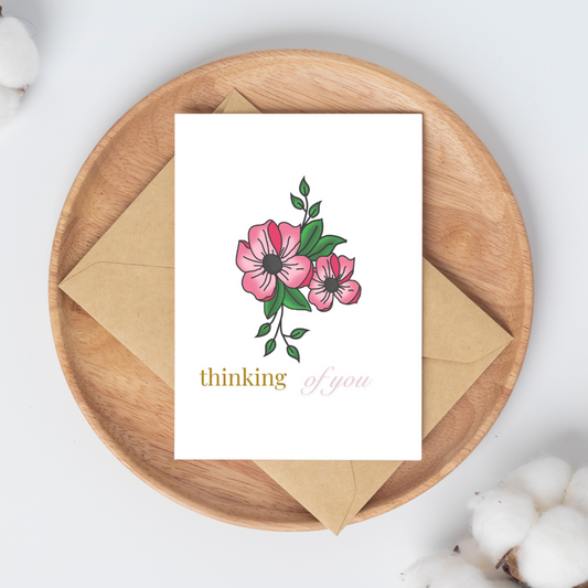 Blank Thinking of you Greeting Card