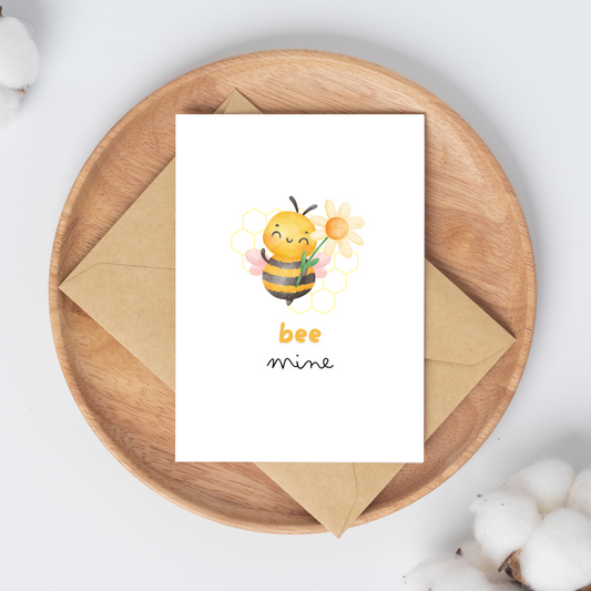 Blank Bee Mine Greeting Card