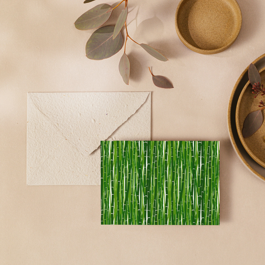 Bamboo Greeting Card | Printed Blank Note Cards