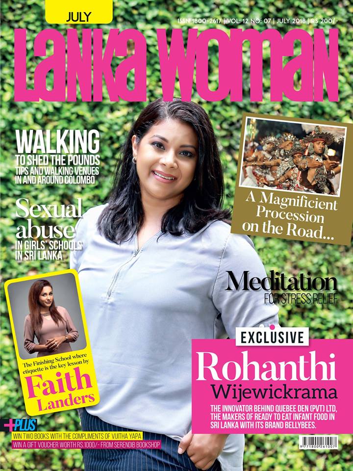 Quebee Den's Rohanthi on the Cover of Lanka Woman Magazine