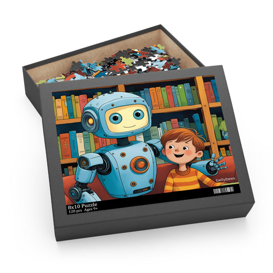 Robot Jigsaw Puzzle for kids with 120 pieces