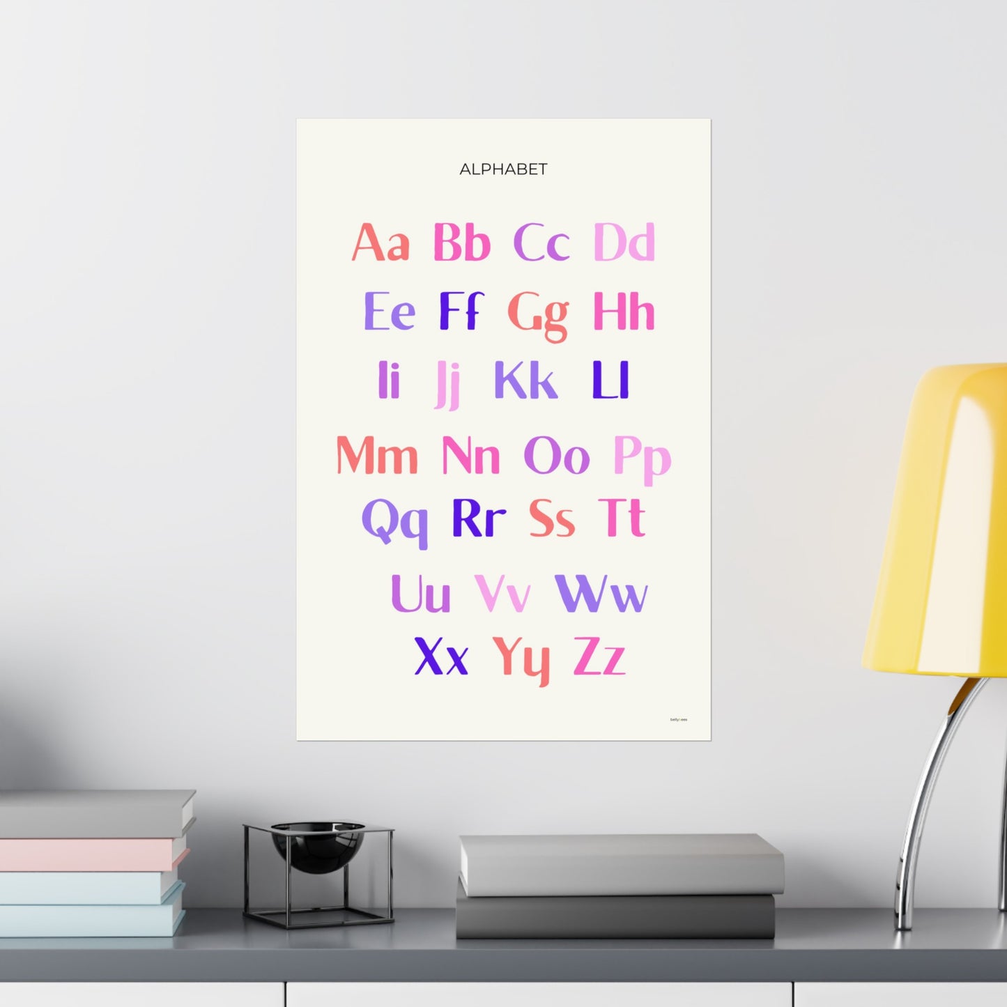 Pink ABC Poster - PRINTED