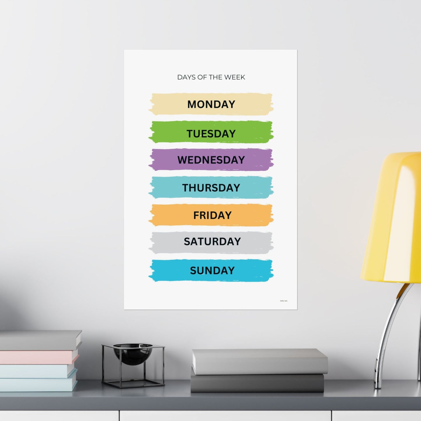 Days of the week Poster - PRINTED