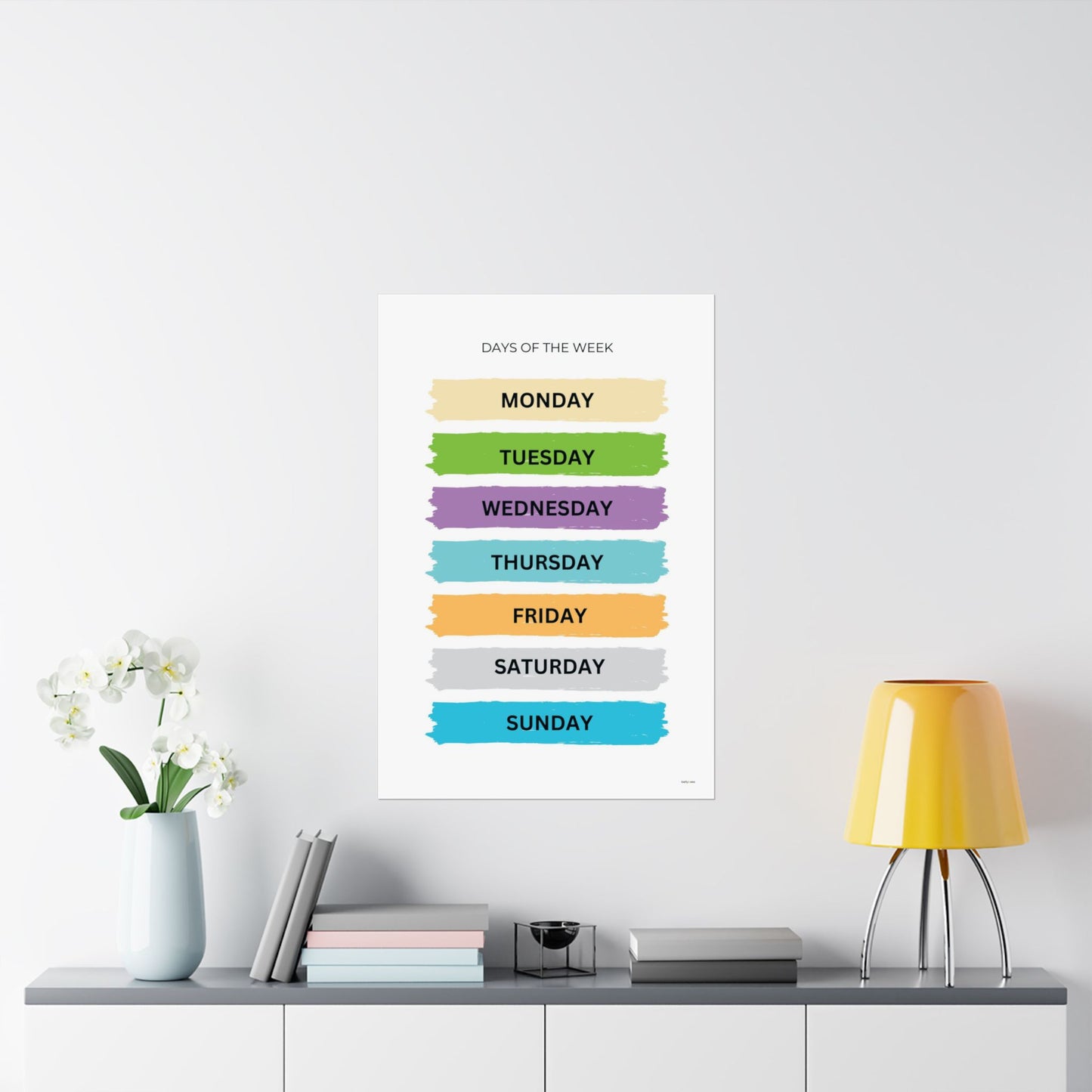 Days of the week Poster - PRINTED