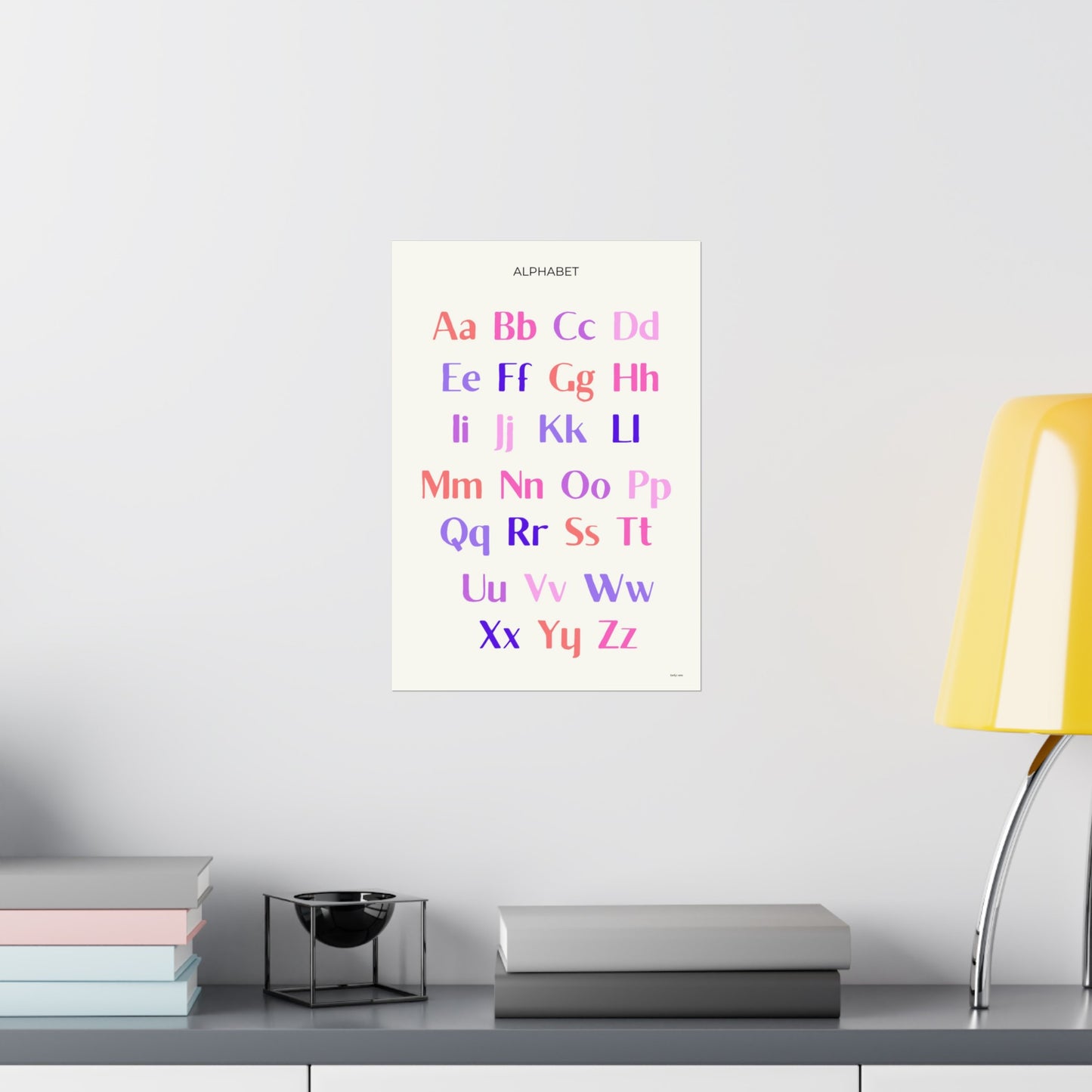 Pink ABC Poster - PRINTED