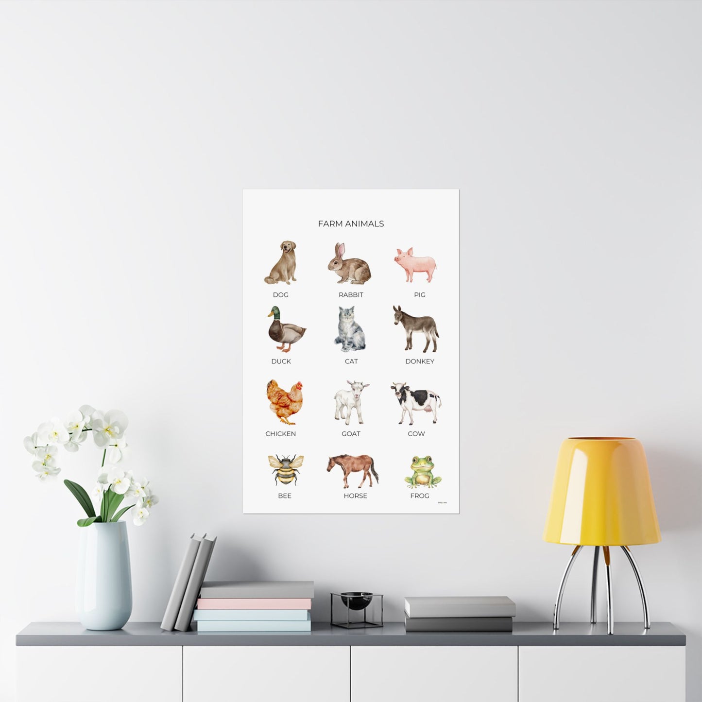 Farm Animals Poster - PRINTED