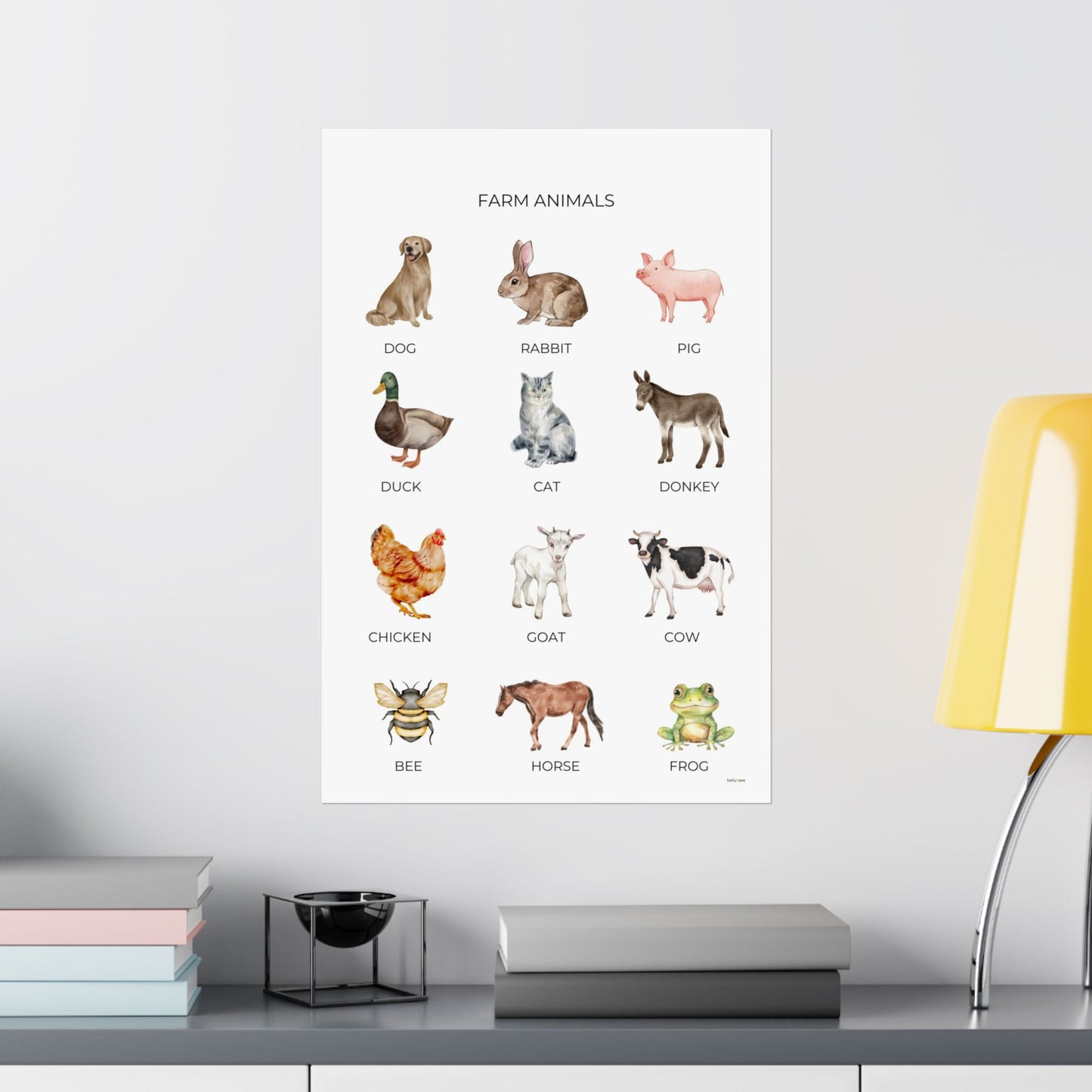 Farm Animals Poster - PRINTED