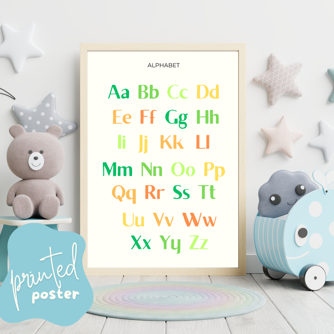 Green ABC Poster - PRINTED