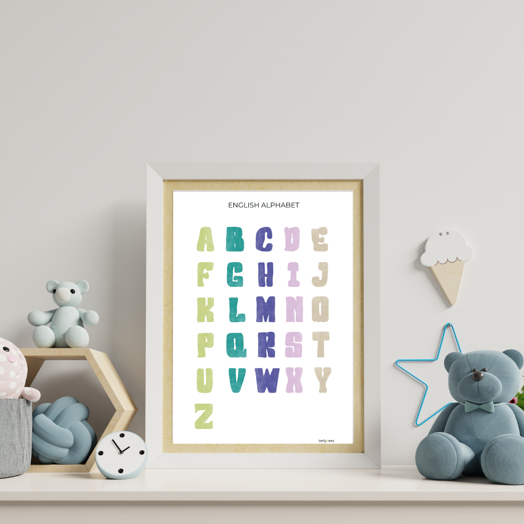 ABC Alphabet Poster Printable Set - DIGITAL DOWNLOAD