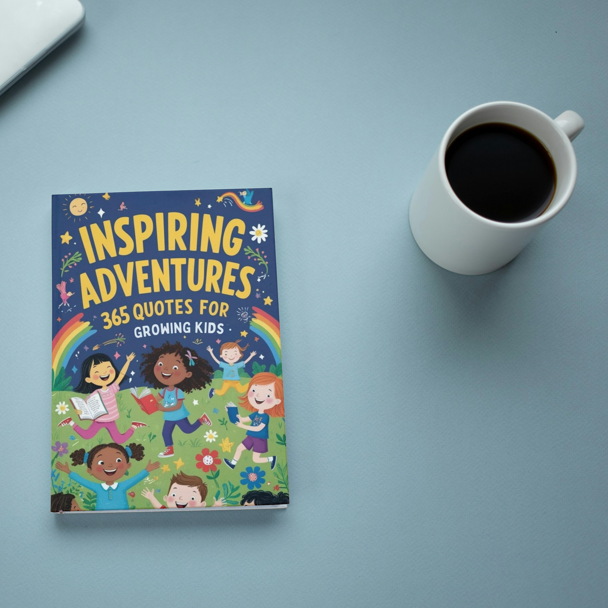 365 Inspirational Quotes for Kids Book with Coffee