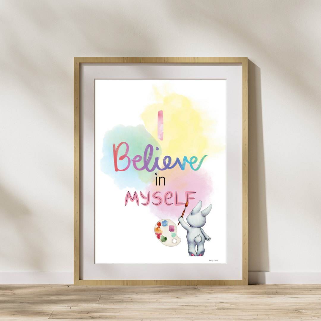 Kids Motivational Poster, I believe - DIGITAL