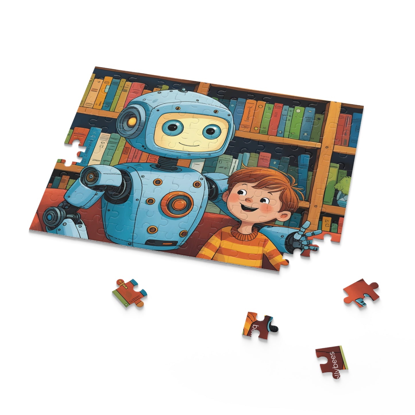 Robot Jigsaw Puzzle for kids with 120 pieces