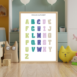 ABC Alphabet Poster Printable Set - DIGITAL DOWNLOAD