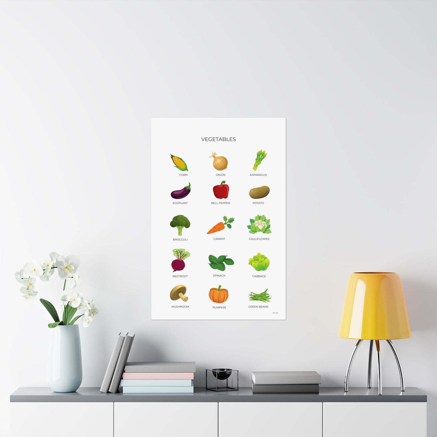 Basic Vegetable Poster - PRINTED