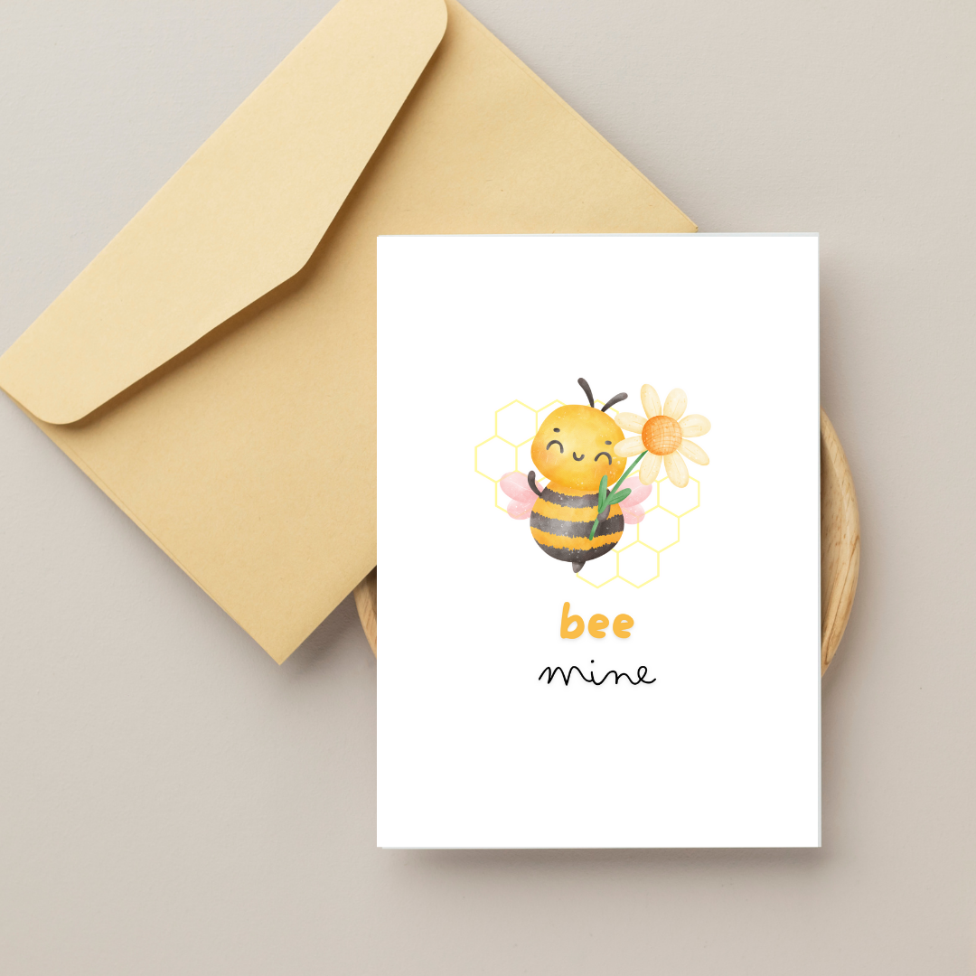 Blank Bee Mine Greeting Card