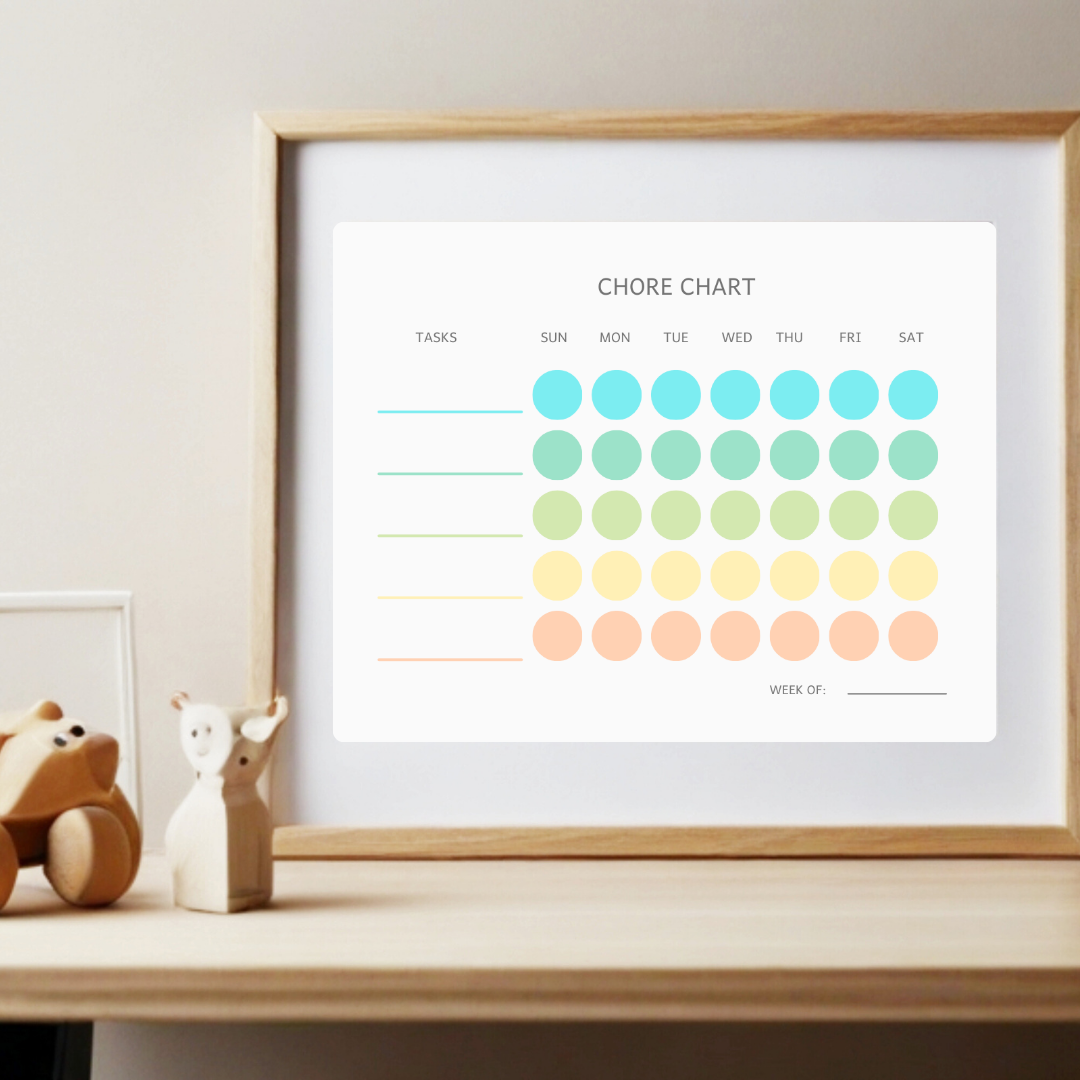 Children's Chore Chart Printable DIGITAL DOWNLOAD