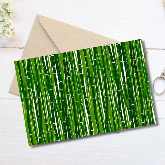 Bamboo Greeting Card | Printed Blank Note Cards