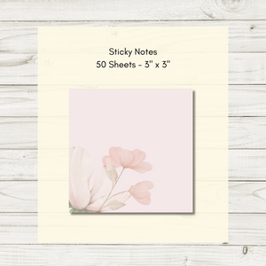Floral Sticky Notes