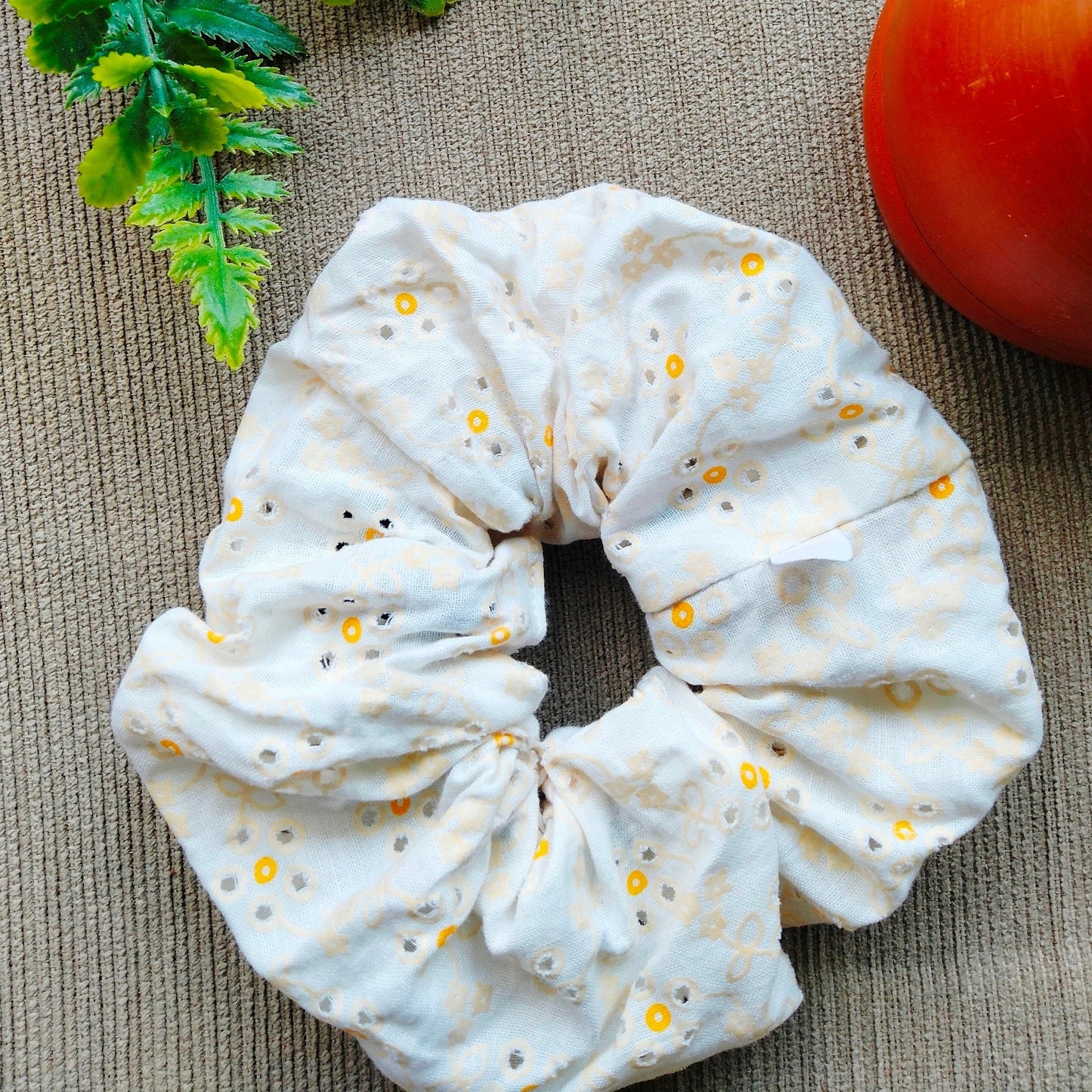 White sprout Scrunchie