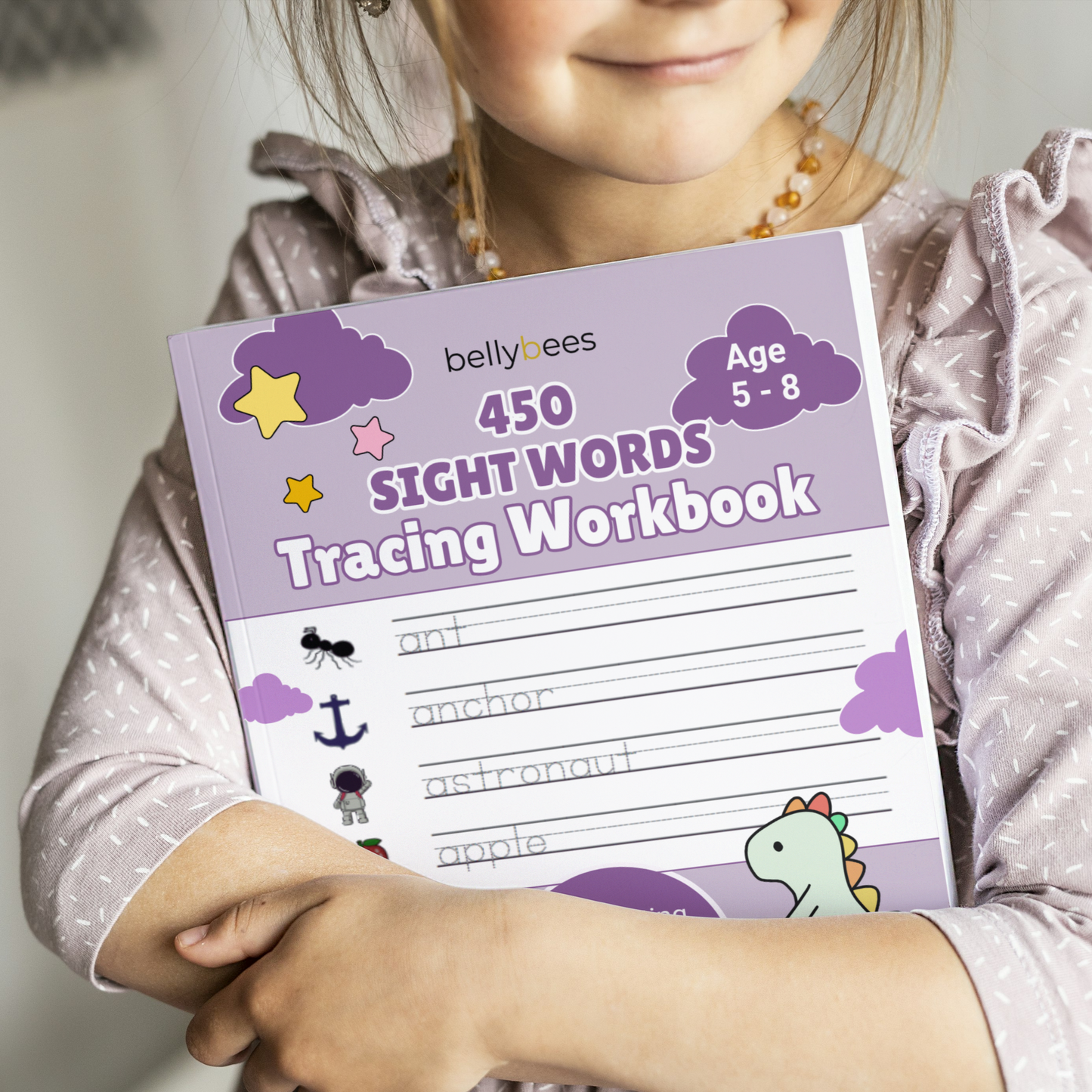 450 Sight Words Tracing Workbook, handwriting practice for kids