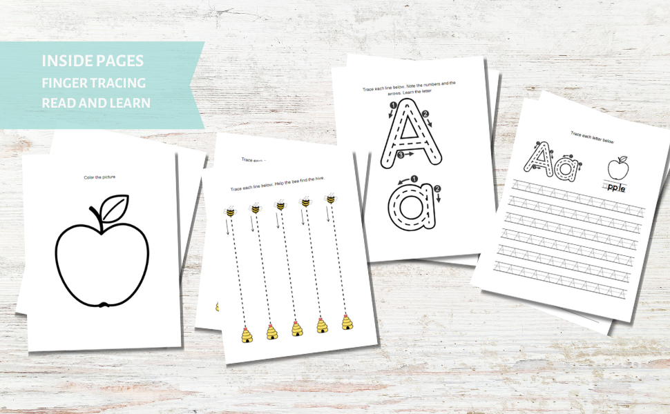 My First Learn to Write tracing ABC Book inside pages