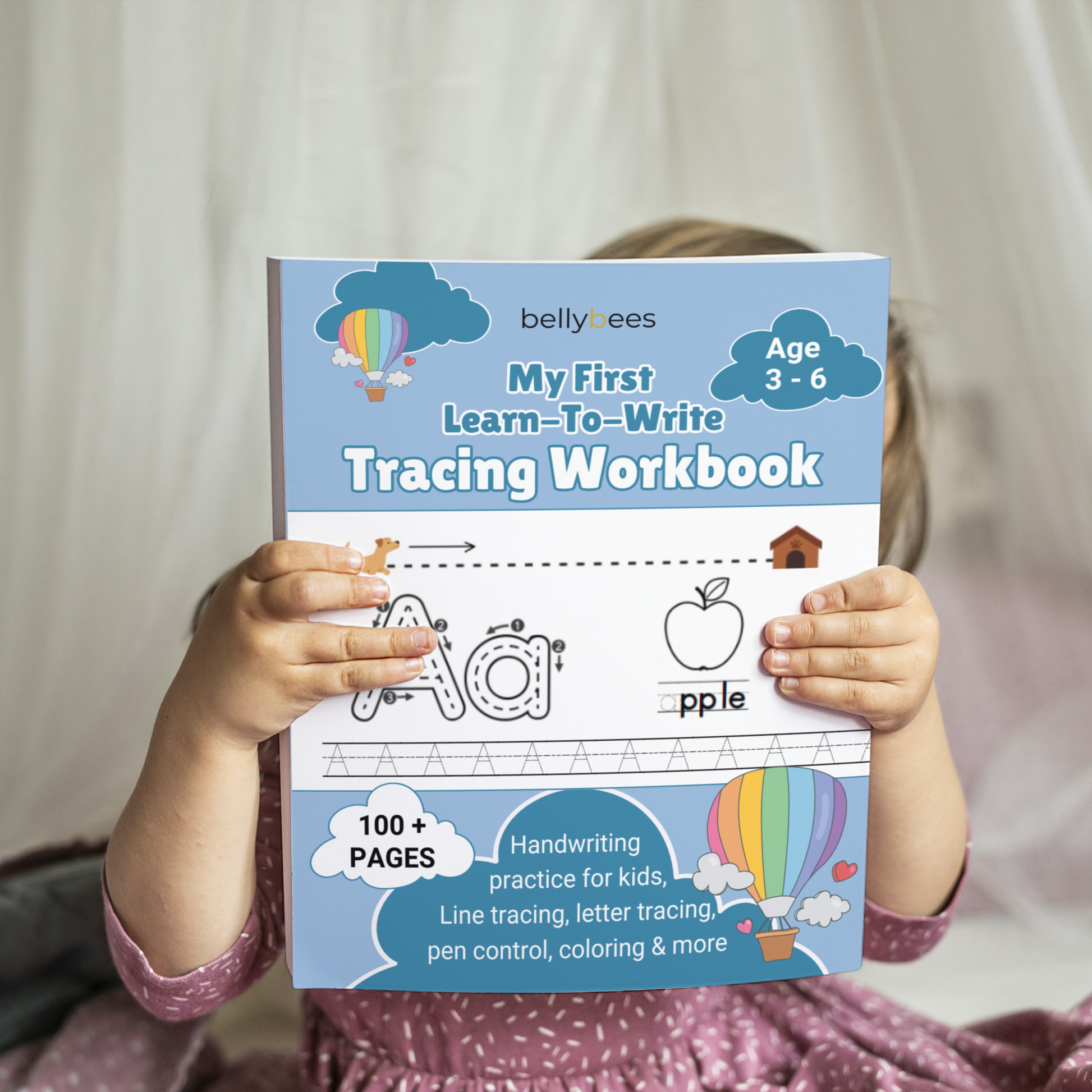 My First Learn to Write tracing ABC Book with child 2