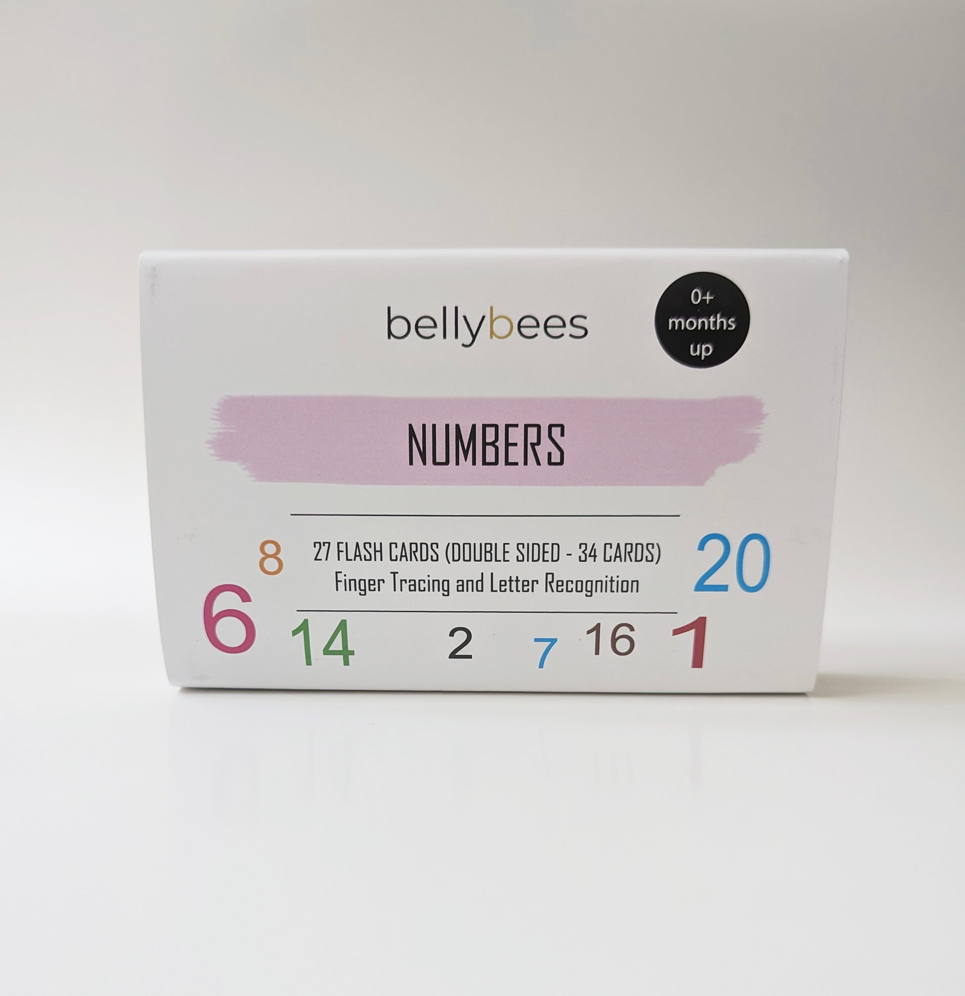 Number Math Flashcards box standing