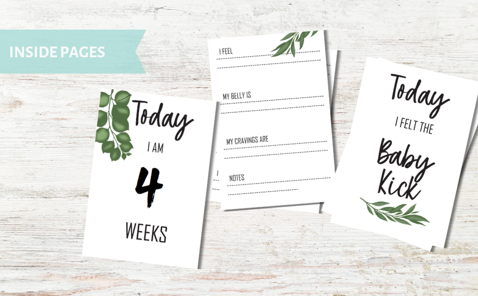 Pregnancy Journal Log Book inside pages