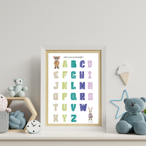 ABC Alphabet Poster Printable Set - DIGITAL DOWNLOAD
