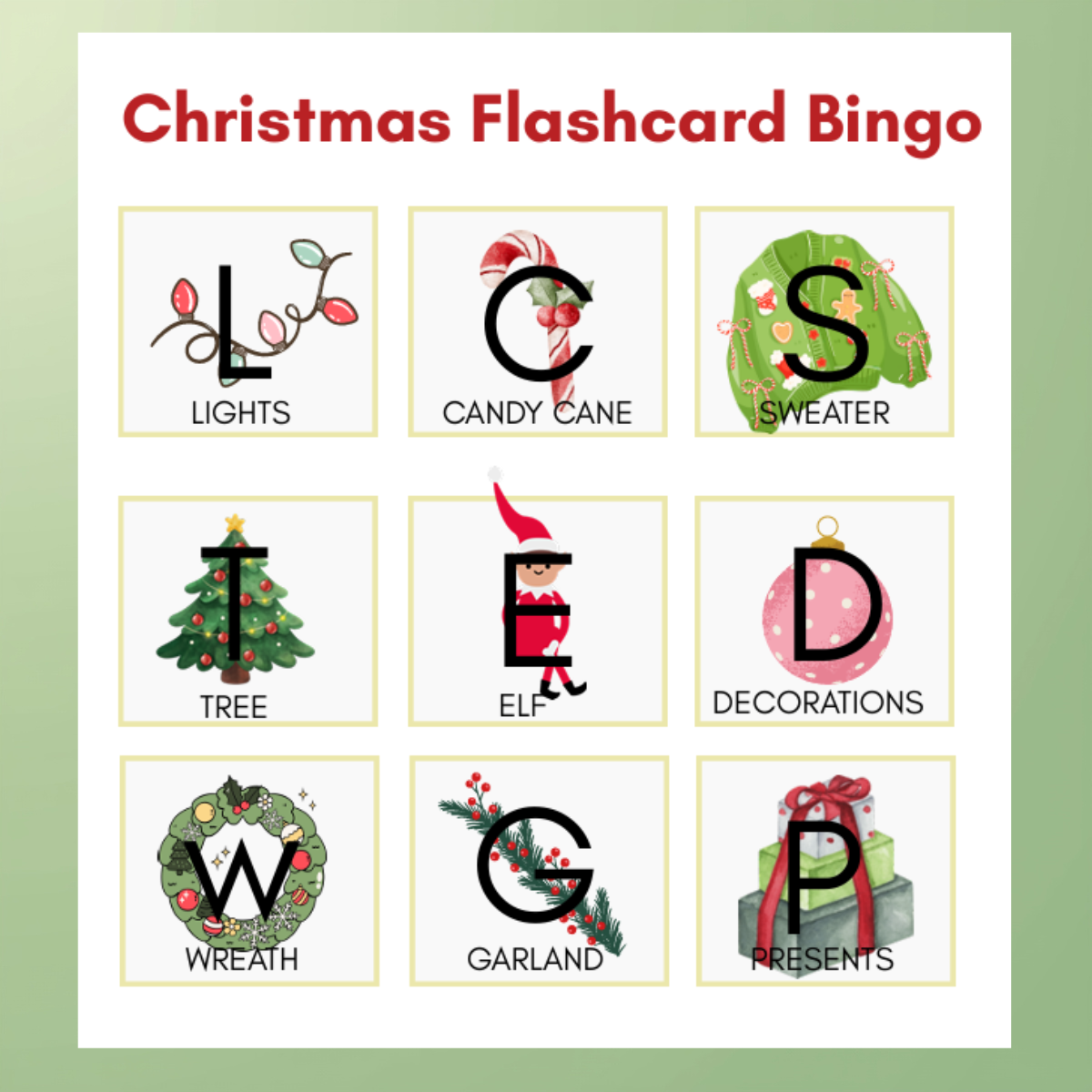 Printable Alphabet Bingo Cards