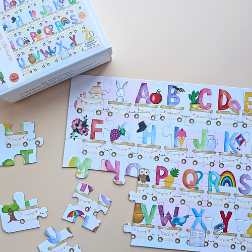 Alphabet Train Puzzle for Kids
