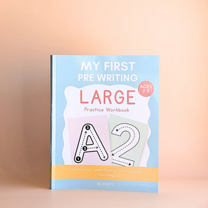 Large Alphabet, Number, Coloring & Counting Workbook for Kids