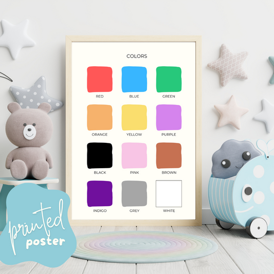 Rainbow Color Poster - PRINTED
