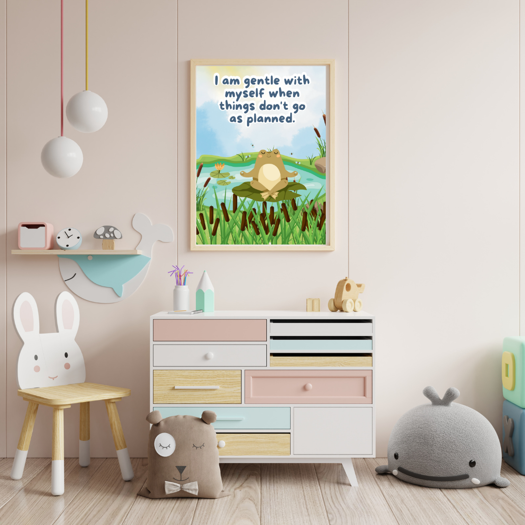 Kids Motivational Poster, Love yourself - PRINTED